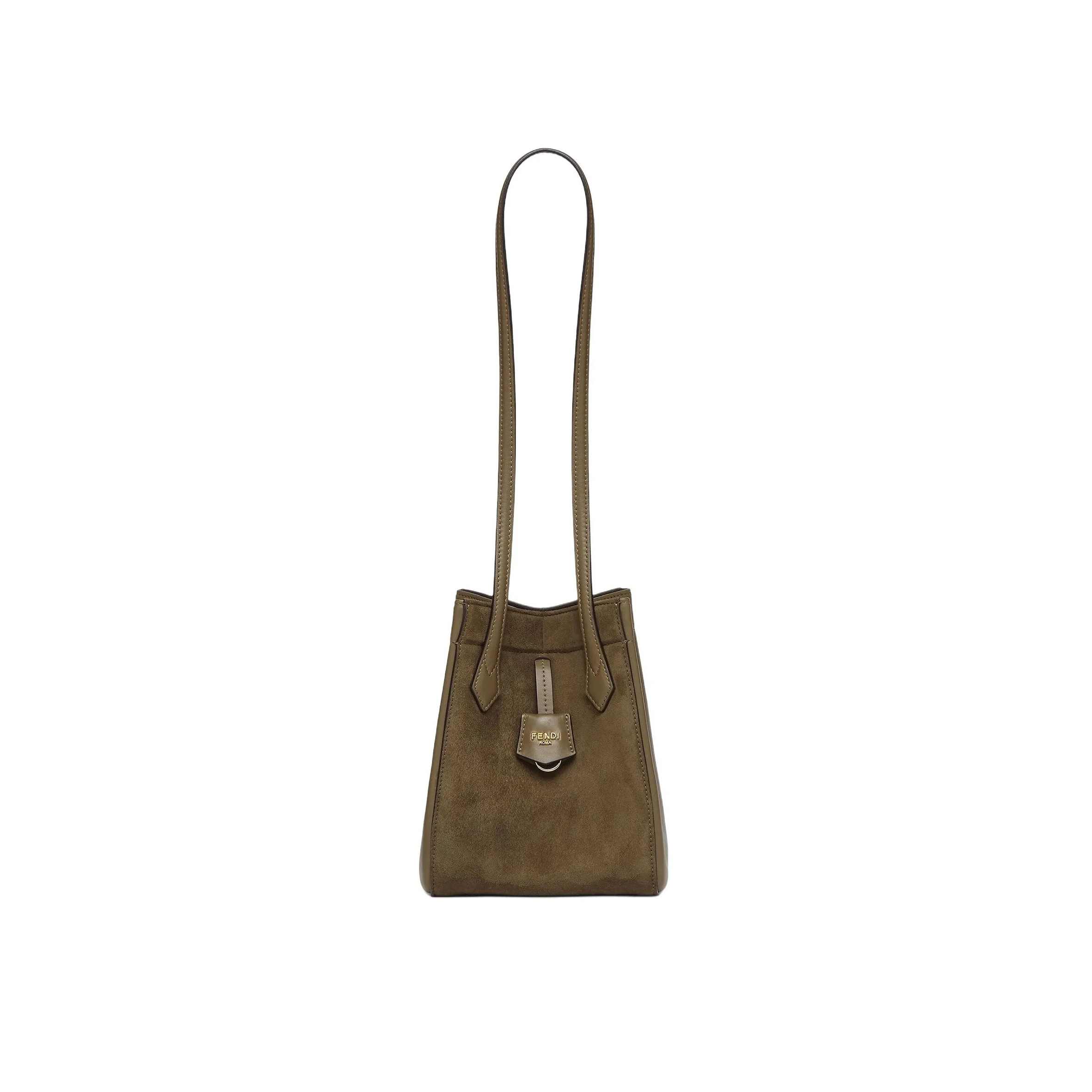 FENDI ORIGAMI MINI LEATHER GREEN 8BS083AS79F1PPT (19*15*15cm)